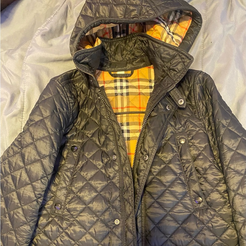 Youth Burberry jacket with hood